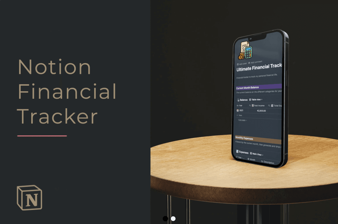 Financial Tracker - Notion