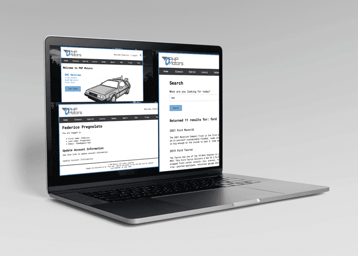 PHPMotors Website